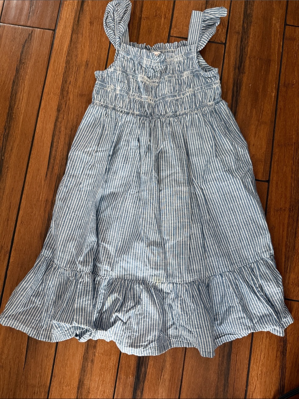 Hanna Andersson Blue & White Striped Sundress